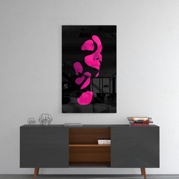Skleněný obraz Insigne Fragmented Pink-image-1