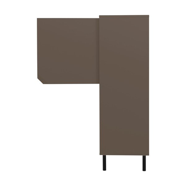 Tmavě šedá knihovna 118x137 cm Corner - Tenzo-image-1