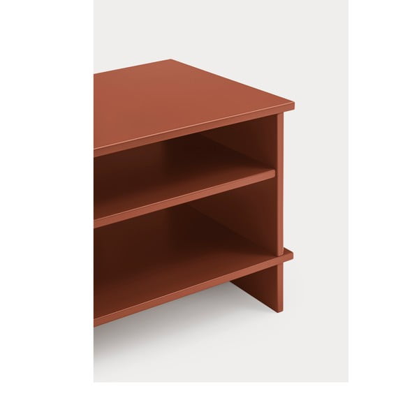 Noční stolek s poličkami v cihlové barvě Inari – Teulat-image-3