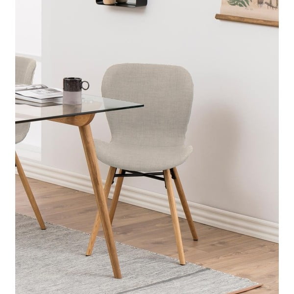 Sada 2 béžových jídelních židlí Batilda – Actona-image-1