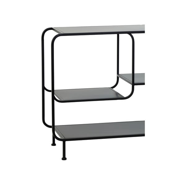 Černá kovová knihovna 141x81.5 cm Winston - Light & Living-image-3