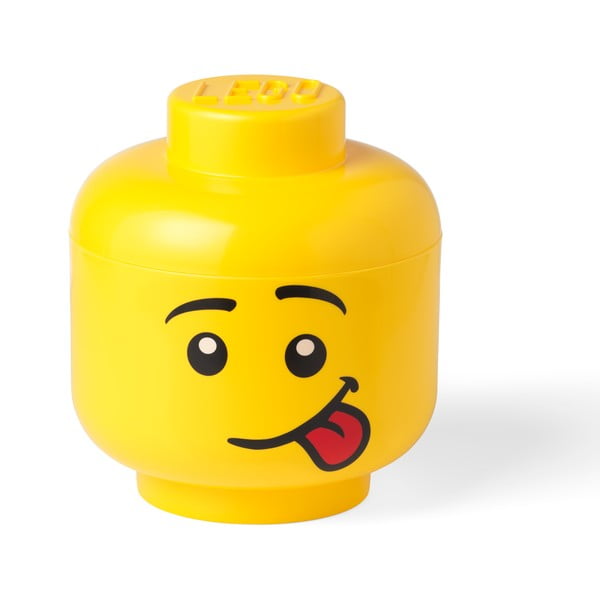 Žlutý úložný box ve tvaru hlavy LEGO® Silly L
