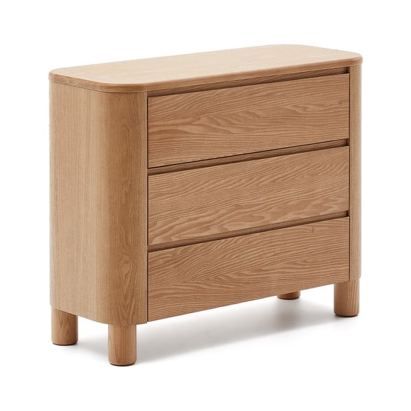 Komoda v dekoru jasanu v přírodní barvě 120x80x40 cm Salaya – Kave Home-image-2