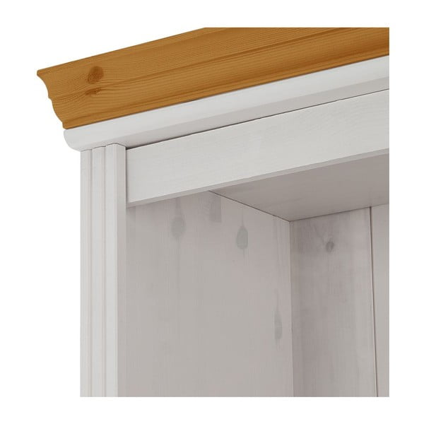 Bílá TV sestava z borovicového dřeva 214x223 cm Anita – Støraa-image-4