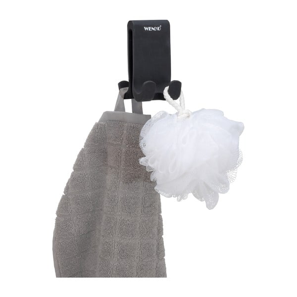 Černý silikonový oboustranný závěsný věšák Wenko Verna-image-4