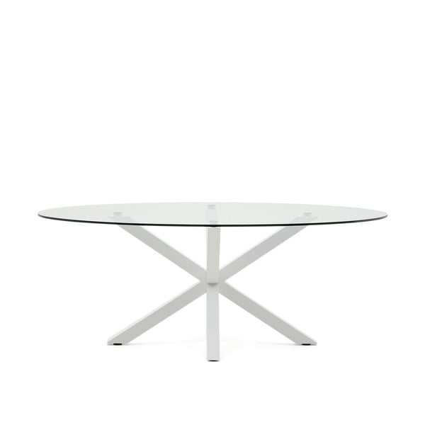 Jídelní stůl se skleněnou deskou 100x200 cm Argo – Kave Home-image-2