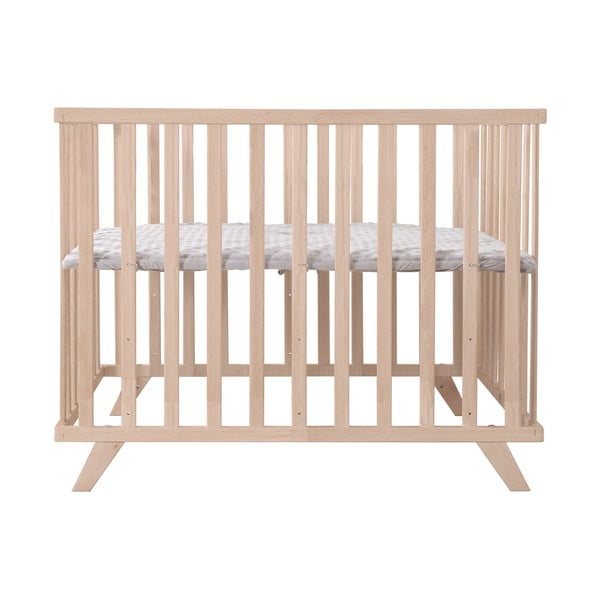 Dětská ohrádka z bukového dřeva s nastavitelnou výškou 75x100 cm v přírodní barvě Lil Planet – Roba-image-2