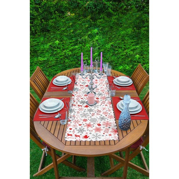 Vánoční set 4 ks prostírání a běhounu na stůl 140x45 cm American Servis - Mila Home-image-2