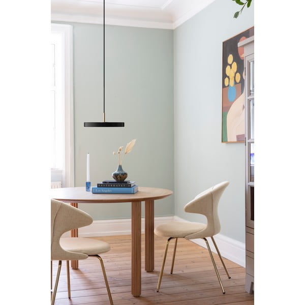 Černé LED stmívatelné závěsné svítidlo s kovovým stínidlem ø 31 cm Asteria Plus Mini – UMAGE-image-1