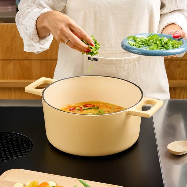 Litinový kastrol s pokličkou na indukci 5,5 l Mattia 3.0 – FABINI-image-1