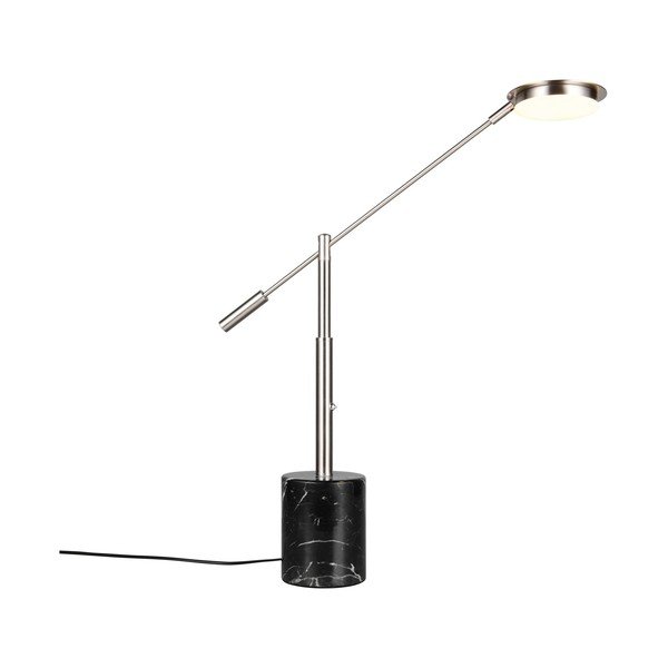 Černá/ve stříbrné barvě LED stolní lampa (výška 65 cm) Fiore – Trio Select
