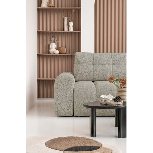 Světle hnědá rozkládací modulární rohová pohovka s úložným prostorem(pravý roh) Lulu – Miuform-image-4