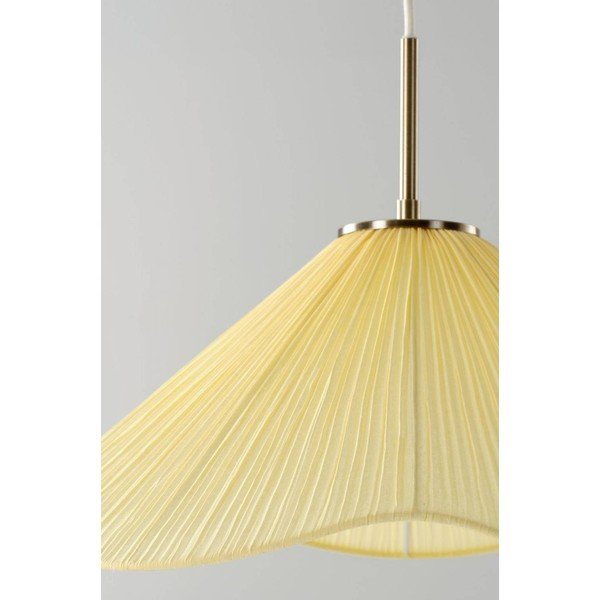 Žluté látkové závěsné svítidlo ø 50 cm Lunaria – Jotex-image-2