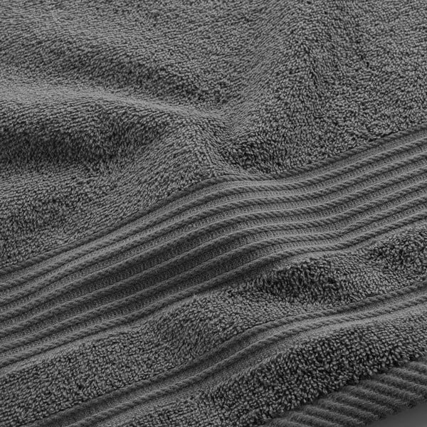 Tmavě šedý froté bavlněný ručník 50x90 cm Tendresse – douceur d'intérieur-image-2