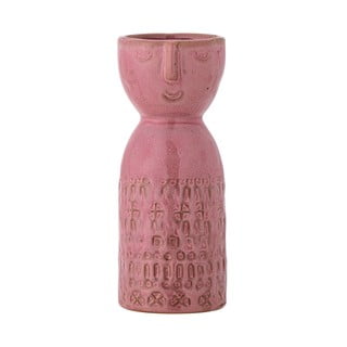 Růžová ručně vyrobená váza z kameniny (výška 14,5 cm) Embla – Bloomingville
