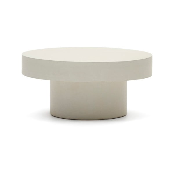 Betonový kulatý zahradní odkládací stolek ø 66 cm Aiguablava – Kave Home-image-3