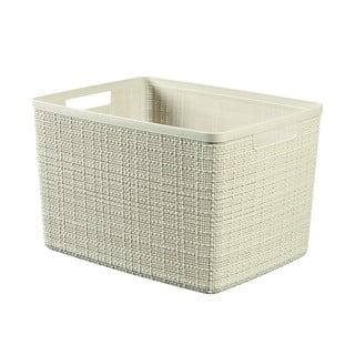 Béžový úložný koš Curver Jute, 20 l