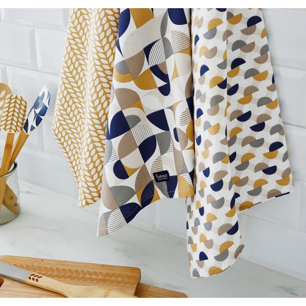 Bavlněné utěrky v sadě 3 ks 45x65 cm Bauhaus – Cooksmart ®-image-1