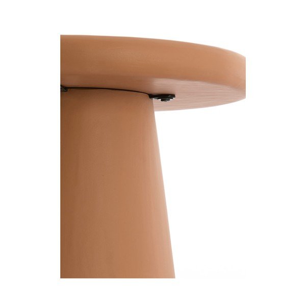 Kulatý konferenční stolek v terakotové barvě ø 60 cm Kulona – Light & Living-image-3