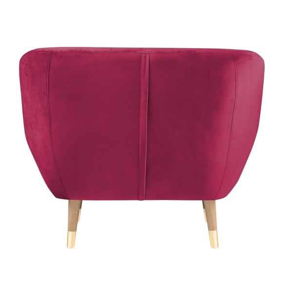 Růžové sametové křeslo Mazzini Sofas Benito-image-4