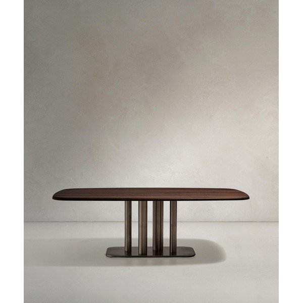 Jídelní stůl v dekoru ořechu 100x180 cm Melvar – Kave Home-image-4