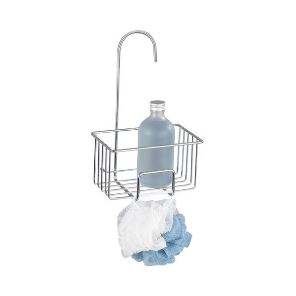 Závěsná koupelnová polička z nerezové oceli v leskle stříbrné barvě Milito – Wenko-image-2