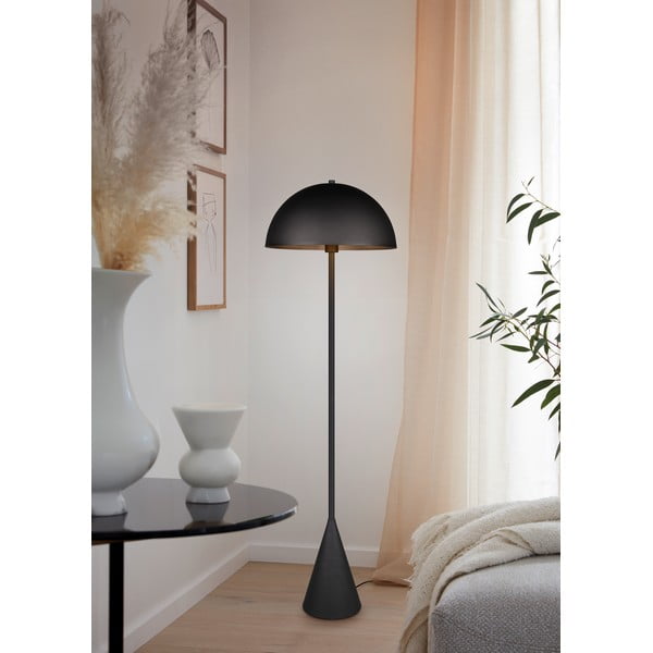 Černá stojací lampa (výška 130 cm) Alfie – Trio-image-1