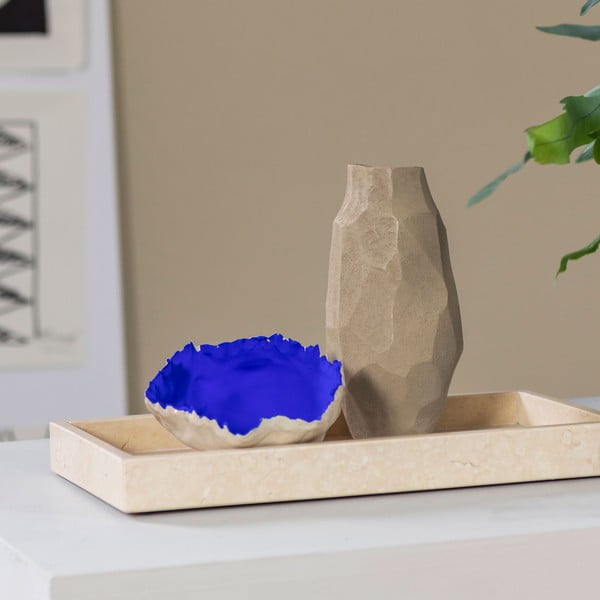 Béžová váza z polyresinu (výška 18 cm) Nuki – Mette Ditmer Denmark-image-1