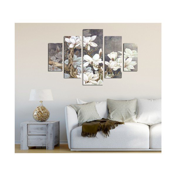 Vícedílný obraz White Blossom, 92 x 56 cm-image-1