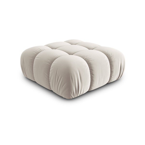 Béžová sametová modulární podnožka Bellis – Micadoni -image-3