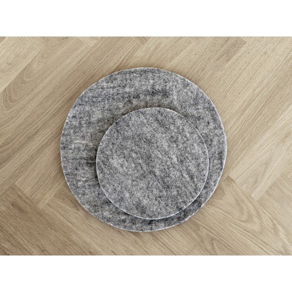 Ocelově šedý plstěný podtácek z vlny Wooldot Felt Coaster, ⌀ 20 cm-image-1