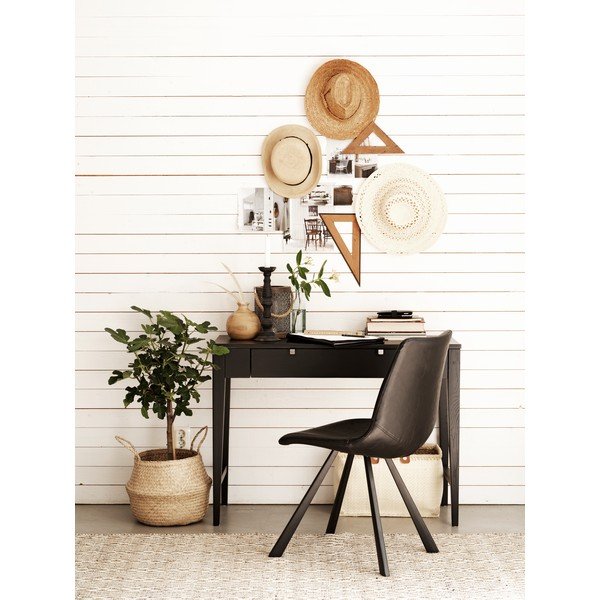 Černá jídelní židle s černými nohami Rowico Alpha-image-2