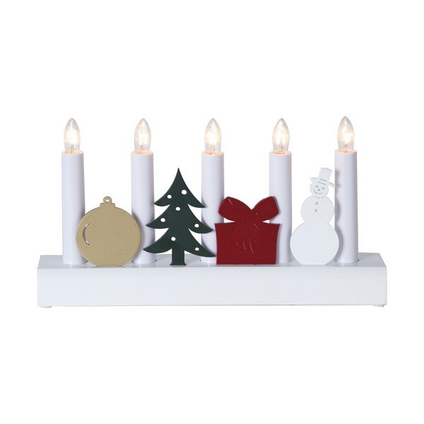 Bílý svícen Star Trading Julia, výška 15 cm-image-2