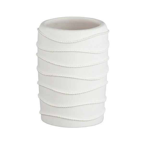 Bílý kelímek na kartáčky Wenko Corda-image-1