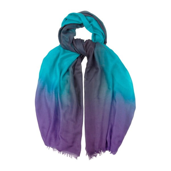 Šátek z kašmíru a hedvábí Hogarth Dip Dye, 200 x 70 cm