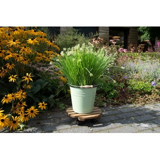 Dřevěný pojízdný podstavec pod květináč ø 29 cm (výška 8 cm) Indoor & Outdoor – Esschert Design