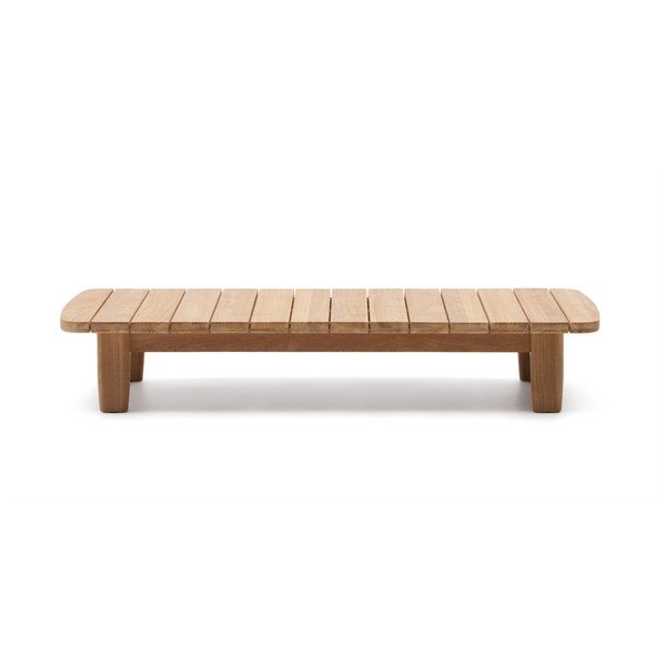 Zahradní odkládací stolek z teakového dřeva 70x140 cm Tirant – Kave Home