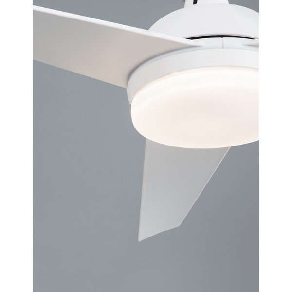 Matně bílé kovové LED stropní svítidlo se skleněným stínidlem Flow – Nova Luce-image-2
