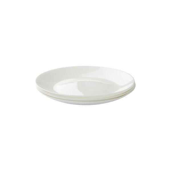 Bílé skleněné talíře v sadě 4 ks ø 25 cm Alessia – Jotex-image-3