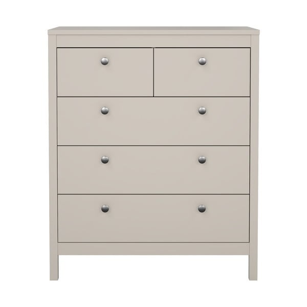 Šedobéžová komoda 82x99x38 cm Madrid – Tvilum-image-2