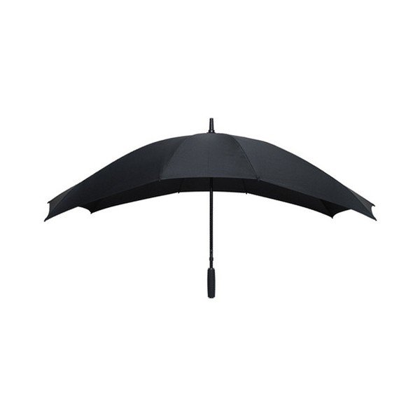 Černý golfový větruodolný deštník pro dvě osoby Ambiance Falconetti, délka 150 cm-image-1