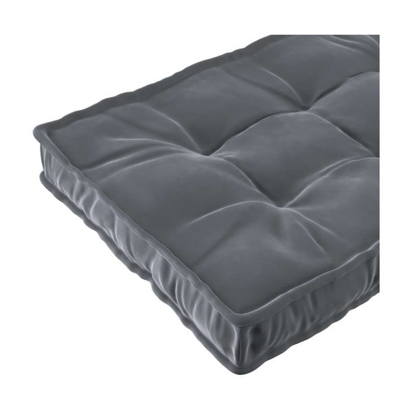 Tmavě šedá dětská matrace 60x120 cm Posh Velvet - Yellow Tipi-image-1