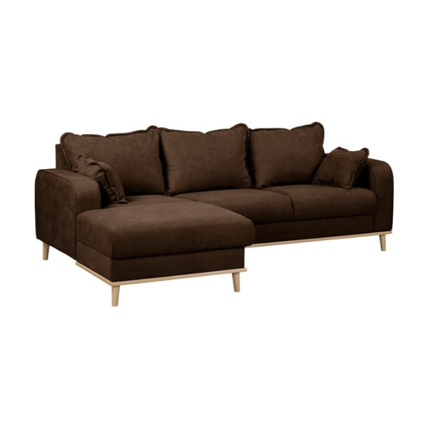 Tmavě hnědá rohová pohovka (levý roh) Beata – Ropez-image-2