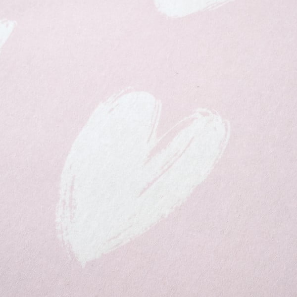 Flanelové dětské prostěradlo do postýlky 70x140 cm Hearts – Catherine Lansfield-image-1