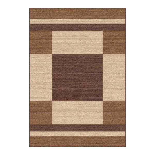 Hnědobéžový koberec Universal Boras Brown, 133 x 190 cm