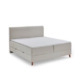 Béžová boxspring postel s úložným prostorem 160x200 cm Memphis - Meise Möbel