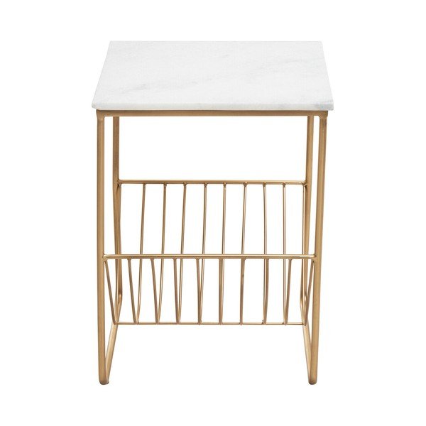 Odkládací stolek s mramorovou deskou  40x40 cm Mandoli – Premier Housewares-image-4
