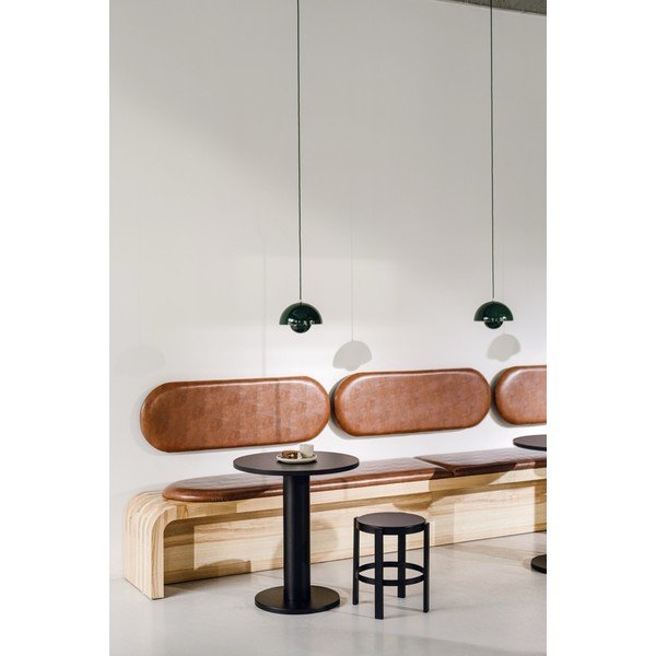 Kulatý jídelní stůl s deskou v dubovém dekoru ø 65 cm Sool – noo.ma-image-1