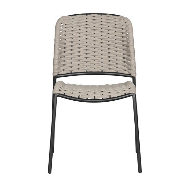 Černo-béžové kovové zahradní židle v sadě 2 ks Taku – Exotan-image-2