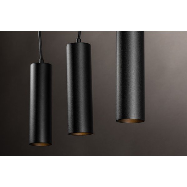 Černé závěsné svítidlo s kovovým stínidlem Tresos II – GTV-image-3